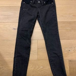 Madewell Maternity Jeans - Gray with Fringe